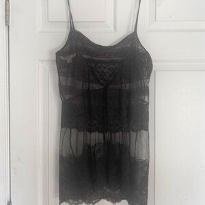 Victoria Secret Lace Lingerie SET Size L Black